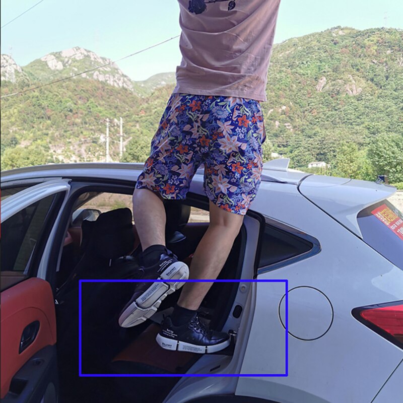 Crochet de verrouillage de porte de voiture pliant, Mini échelle à pédale pour outil de toit de voiture