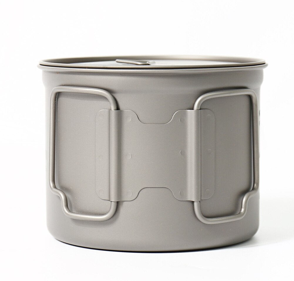 Toaks pot -900-d115 ren titanium kop ultralet udendørs krus med låg og sammenklappeligt håndtag camping køkkengrej 900ml 124g