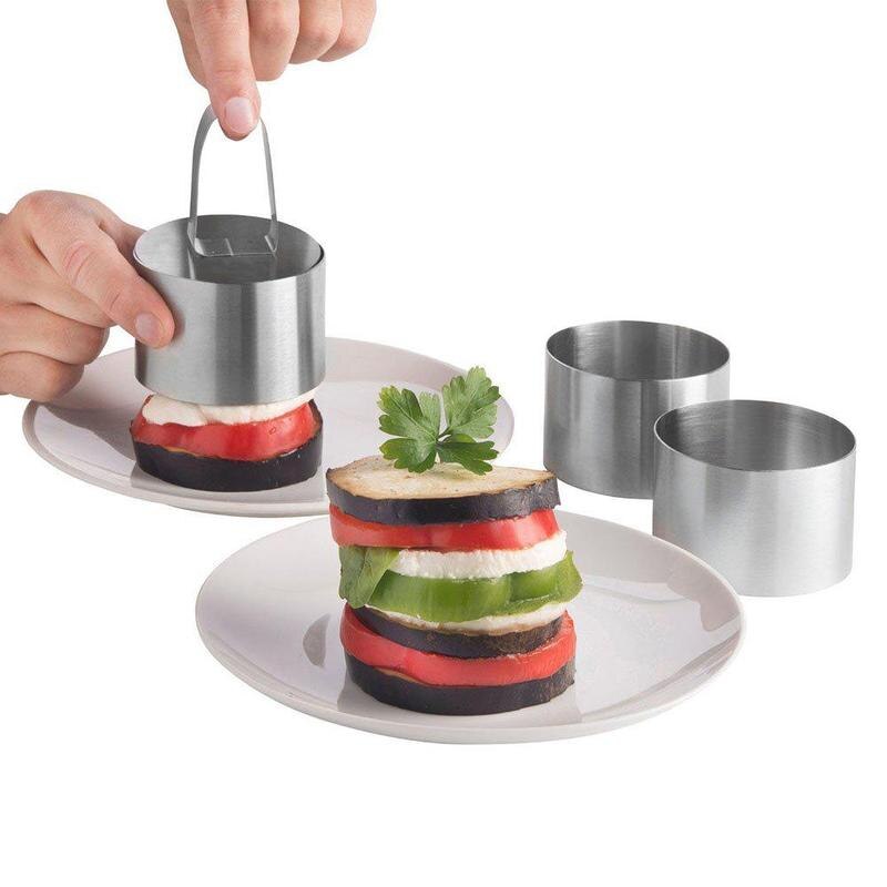 Steel Mould For Baking Dish DIY Bakeware Tools Cupcake Salad Dessert Die Mousse Ring Cake Cheese Tool