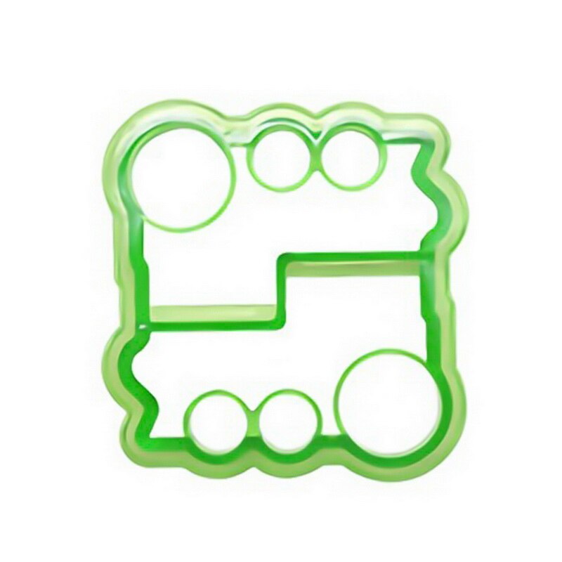 Kindersandwichmesset, roestvrijstalen mal in de vorm van een dinosaurusster in de vorm van een hart, mal voor het maken van cartoons, kunststof snijmal: Tractor