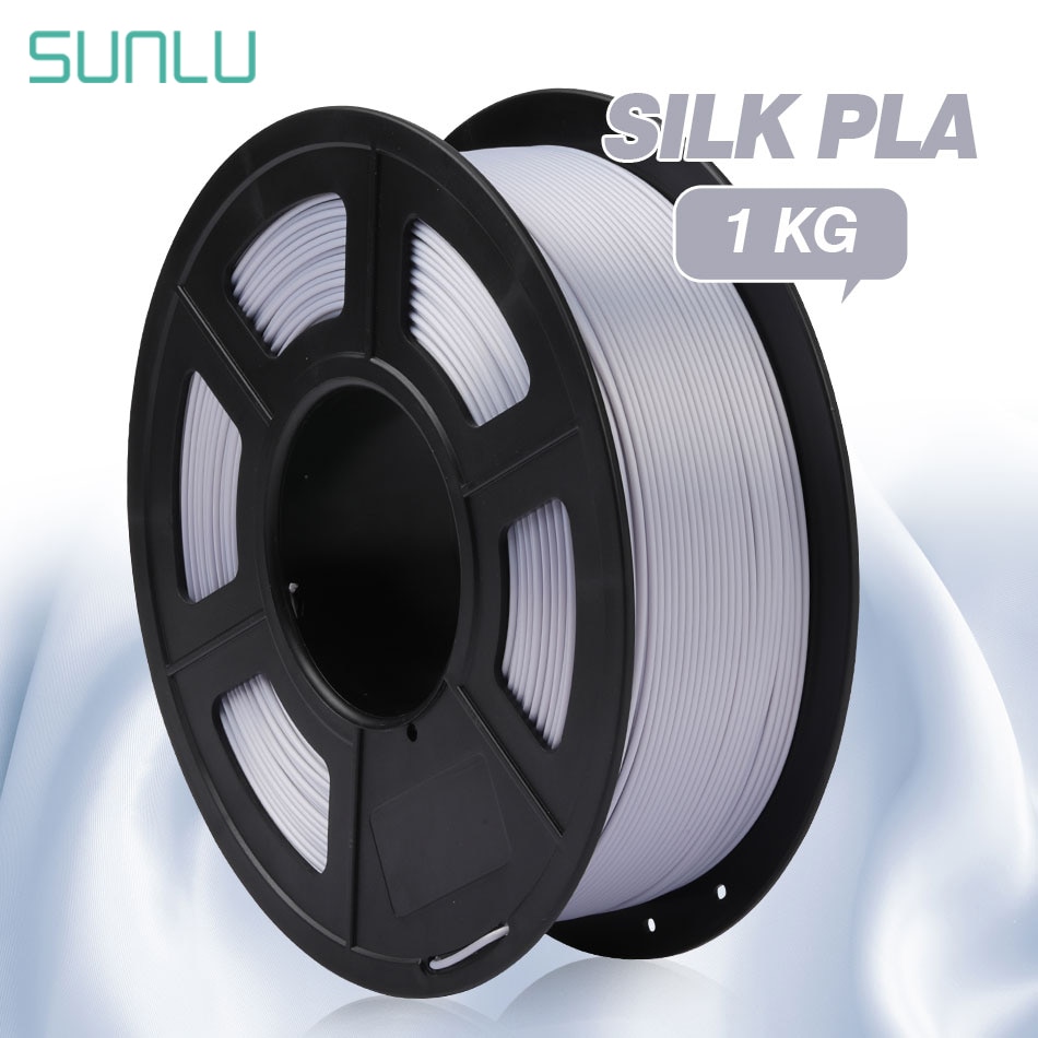 SUNLU PLA 1.75mm Silk Texture 3D Filament SILK PLA Filament For 3D Printer Good Toughness Printing Materials