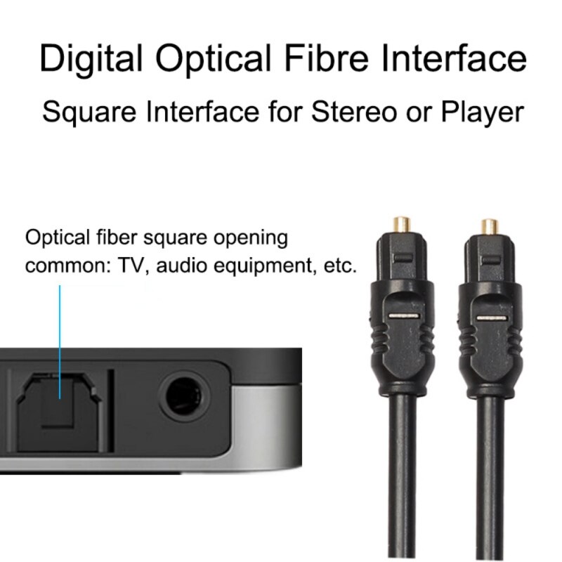 Digital Optical Fiber Audio Kabel Flexibele Plug-en-play Connector Cord Voor Televisie Computer Digitale Camera