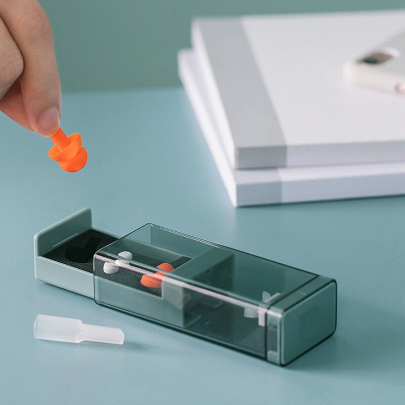 Slapen Oordopjes Blokkeren Geluid Soft Foam Oordopje Noise Verminderen Gehoorbescherming Oordopjes Anti-geluid Slaap Aids Tool geluiddichte