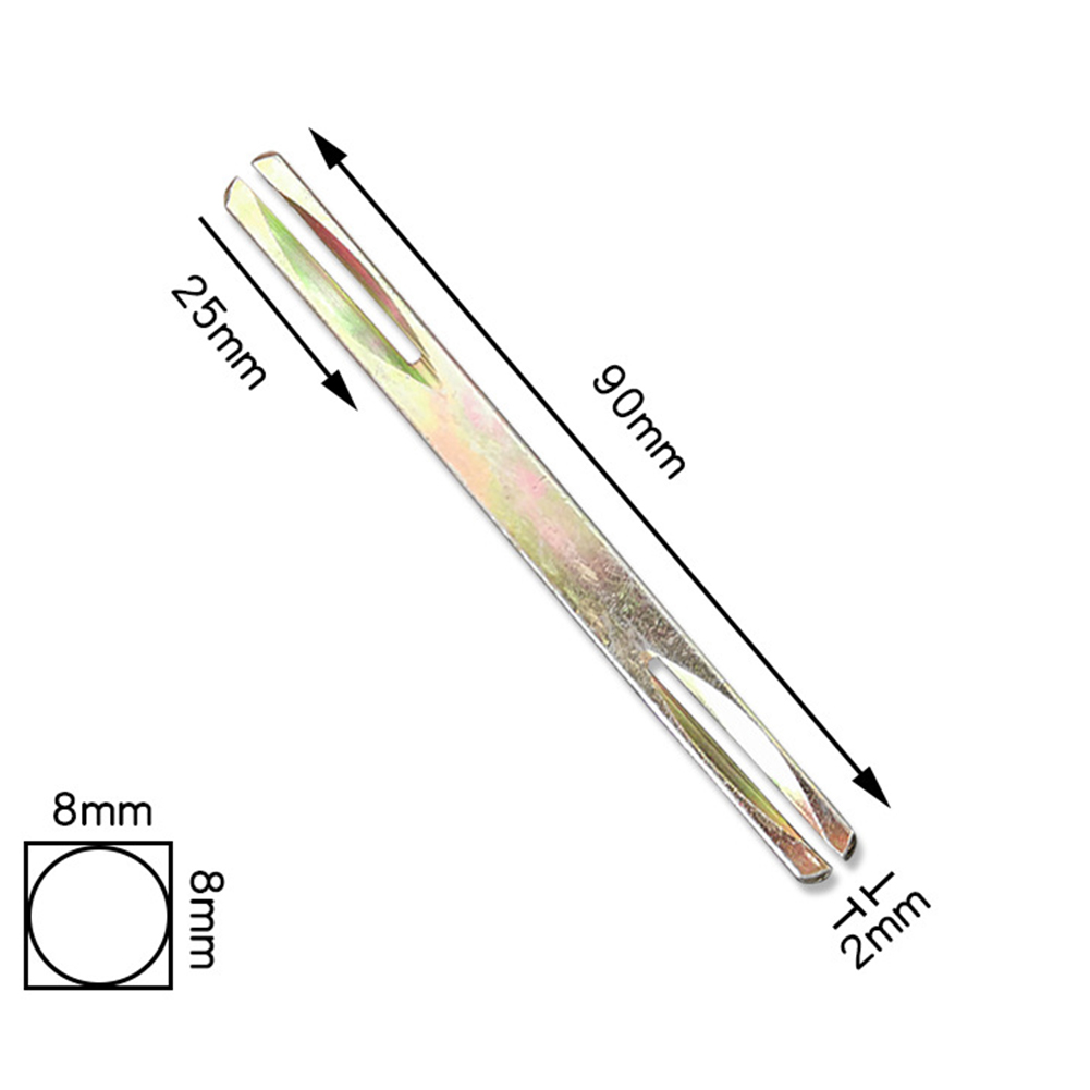 85-130mm Square Spindle 8mm Galvanised Door Window Handle Iron Square Pin Firmly Holds The Door Handles: Black & White