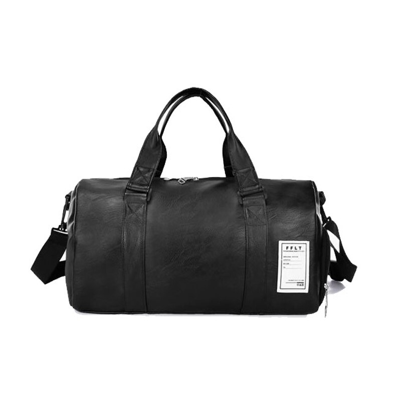 Wobag sac de voyage femmes noir PU cuir sacs de sport bagages à main pour hommes sac de sport: Smell Black