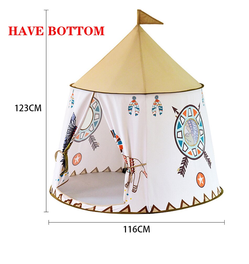 Pieghevole Tenda dei bambini Per I Bambini Del Bambino della Casa del Gioco Wigwam Castello Della Principessa Teepee Bambini Regalo di Appendere la Bandiera Tenda Per Bambini toy camera: WJ3451A