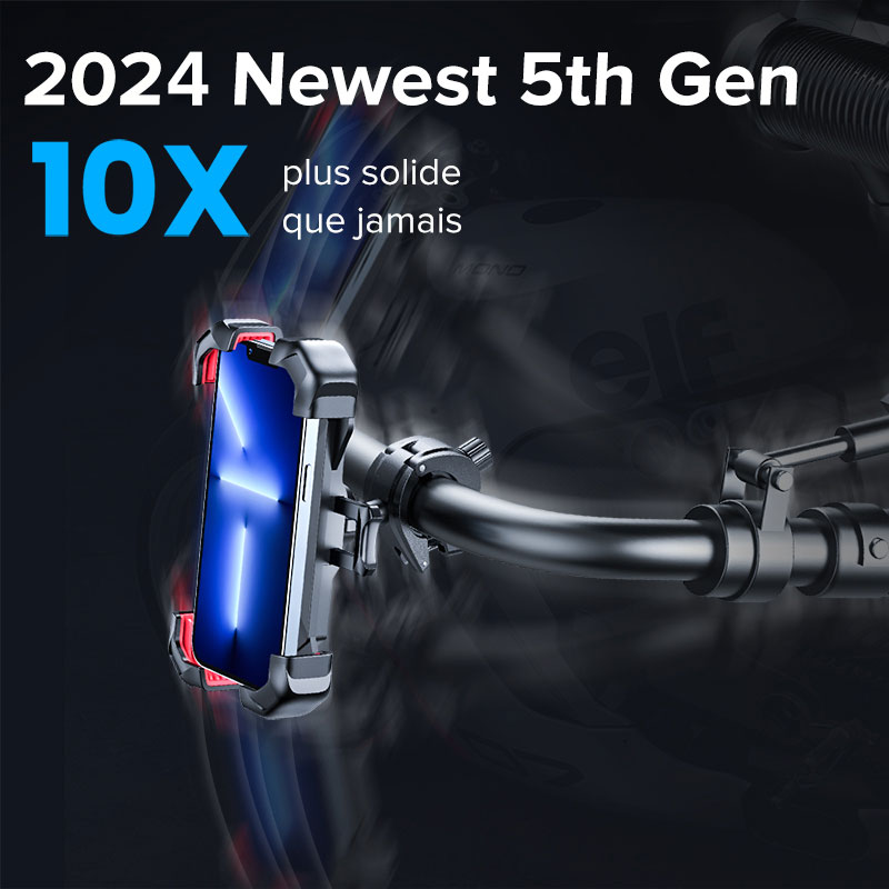 Joyroom Universel Vélo Support de Téléphone pour 4.7-7 pouces Téléphone Portable 360 ° Vue Vélo Support de Téléphone Support Antichoc invite ket JR-ZS288