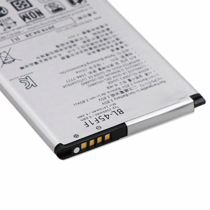 1x 2500Mah Batterij Vervanging Voor Lg K4 / M160 Lg Aristo MS210 Versie K8 BL-45F1F baterij Smart Phone Batterijen