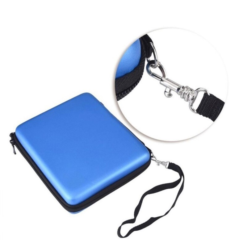 Harde eva-opberghoes met ritssluiting, beschermhoes voor nintendo 2ds- hoesje, gamekaarthoesje, gamekaarthoesje: Blauw