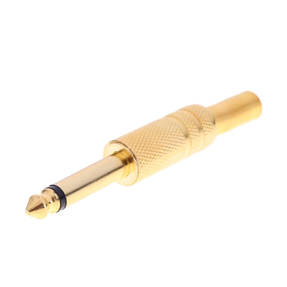6.5 Mm 6.35 Mm 1/4in Mannelijke Mono Plug Adapter Hoofdtelefoon Diy Audio Connectors
