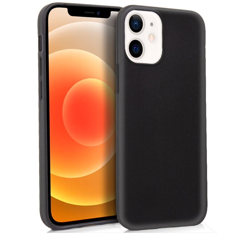 Iphone 12 Mini Siliconen Case (Zwart)