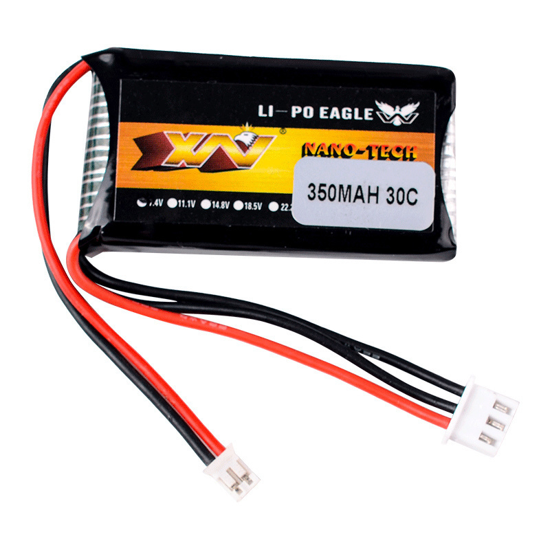 RC Car Battery HJ 2S 7.4V 350mAh 30C Lipo Battery For AXIAL SCX24 90081 C10 1/24 Rc Car Models Accessories 7.4V Battery