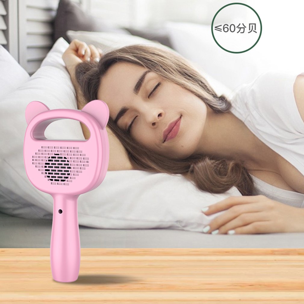 3 Snelheden Elektrische Bladeless Ventilator Draagbare Draadloze Usb Opladen Mini Handheld Fan Mini Desktop Luchtkoeler Geen Blad Handy Fan: Roze
