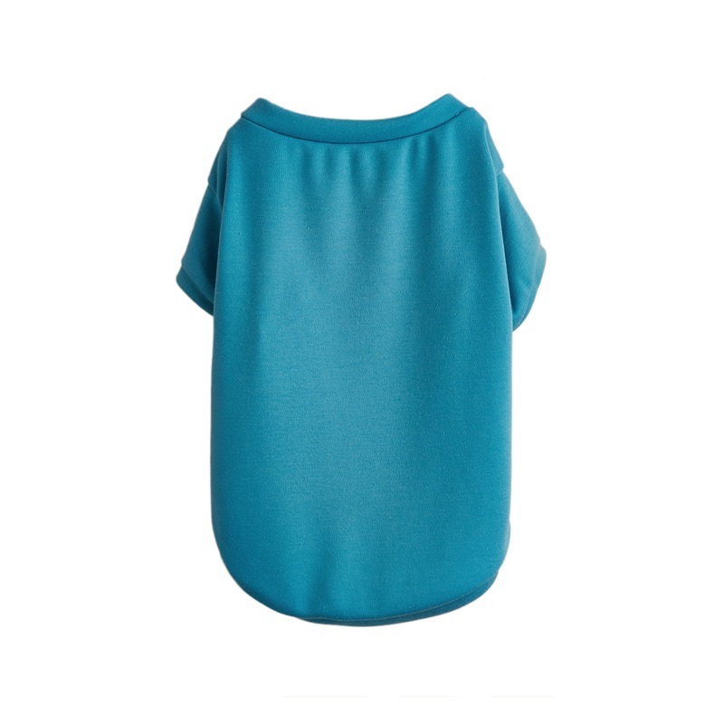 Breathable Dog T-shirt Solid Comfortable Thin Vest for Yorkshire Terrier Cute Summer Pet Clothes Dog Vest Pet Supplies: M / Blue