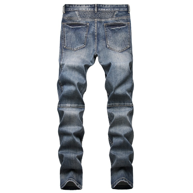 Ropa de calle de Skateboard para hombre, pantalones vaqueros elásticos estilo HIP HOP Punk, vaqueros para bicicleta, pitillos ajustados a la , otoño y primavera,