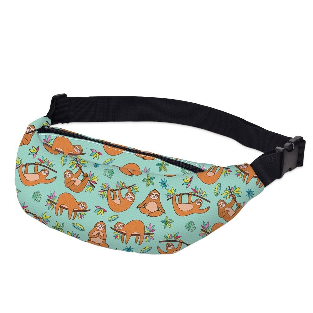 Deanfun Printing Space UFO Alpaca Fanny Pack Woman Waterproof Llama Waist Pack Man Bum Bag Women for Travel YB-49: YB-43-00041