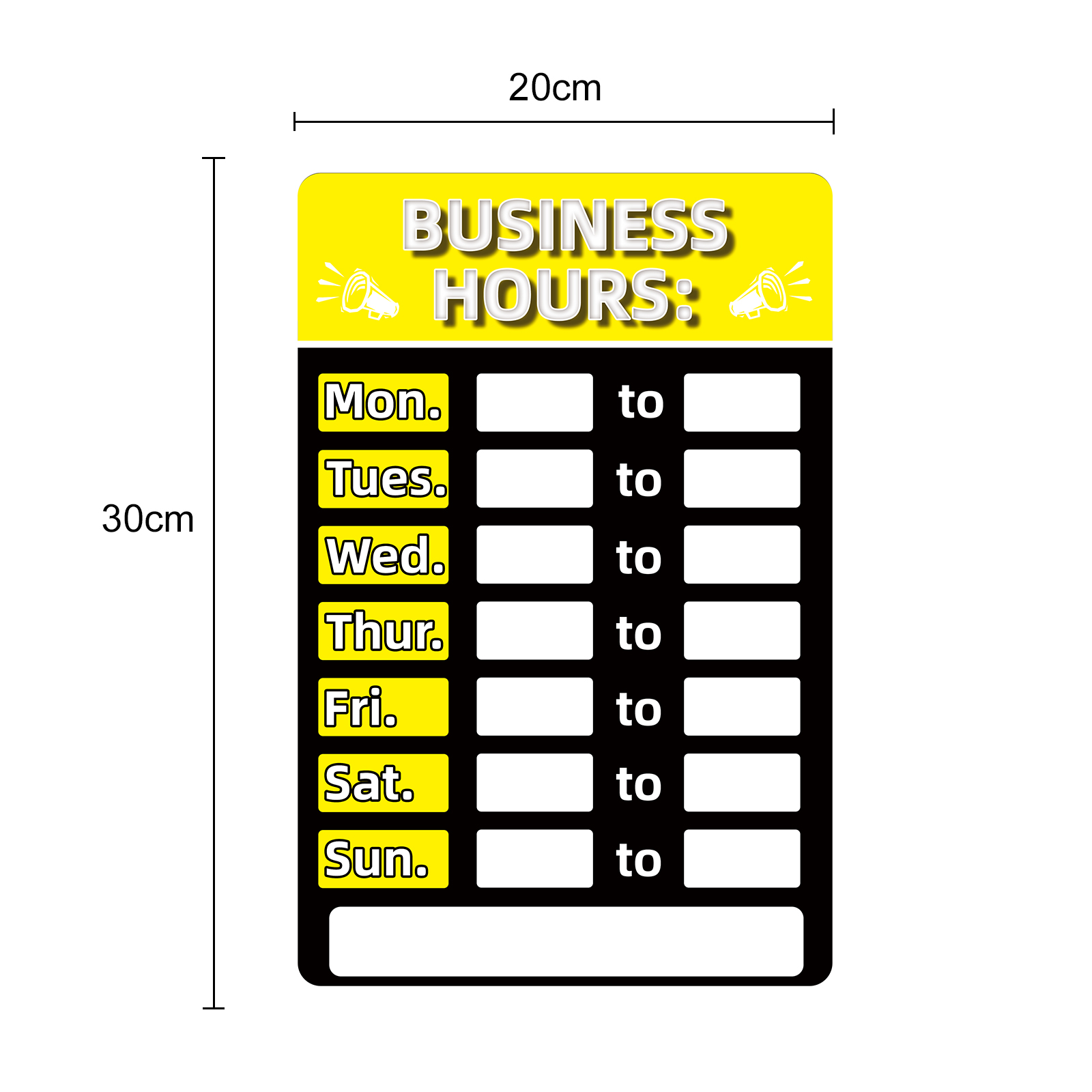 Hours Sign Double Sided Open/Closed Sign Will Retu... – Grandado