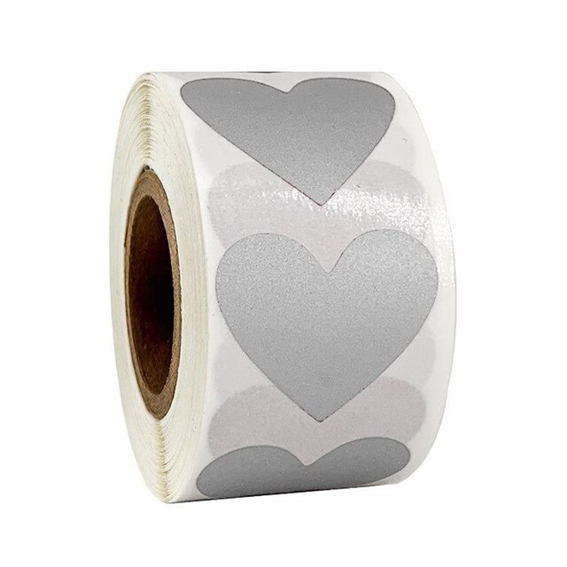 Étiquettes à gratter en forme de cœur, 300 pièces, pour la création de cartes de vœux et d'invitation, billets à gratter et jeux: Argent