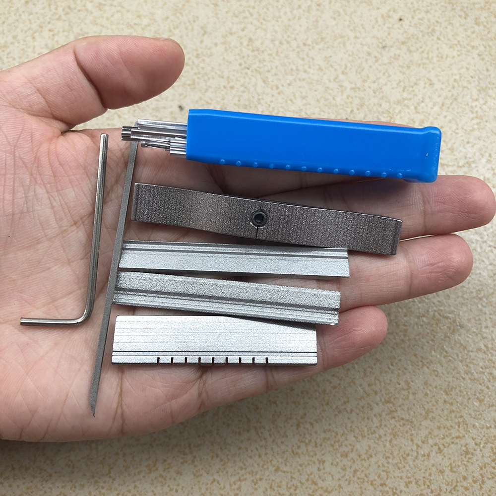 Outil en feuille d&#39;étain pour serrurier, ensemble d&#39;outils de sélection de serrure, ouvre-porte, ensemble d&#39;outils de serrurier