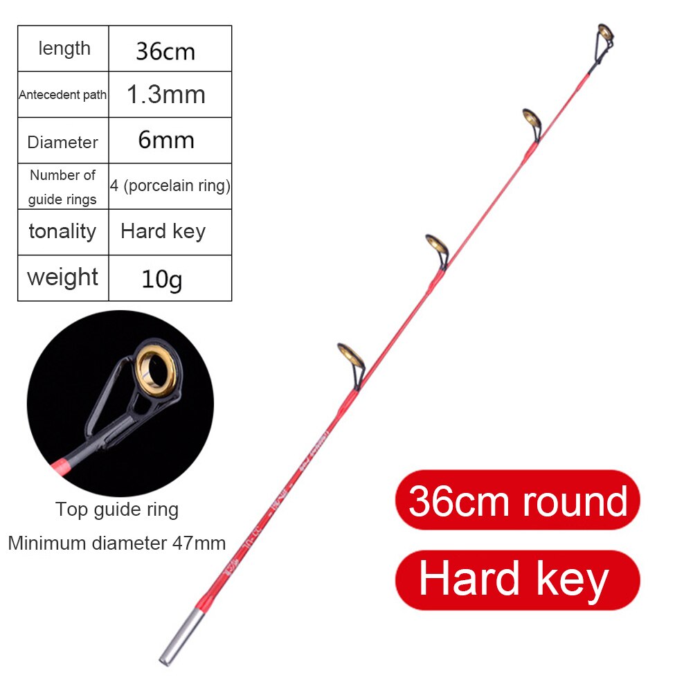 36/56cm Feeder Fishing Rod Outdoor Fishing Rod Round Tip Short Sections Handle Winter Fishing Rods Tackle Outdoor Fishing: B