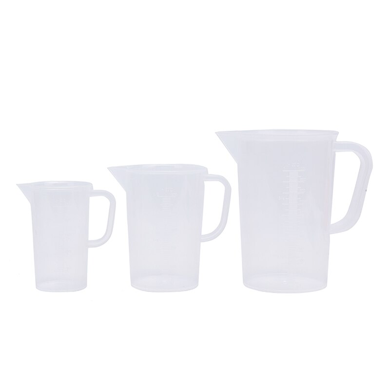 200/500/1000ml 1Pc Kitchen Measuring Cup PP Plastic Cone Measuring Cup Round Digital Thick Handle Kichen Tools For Cooking