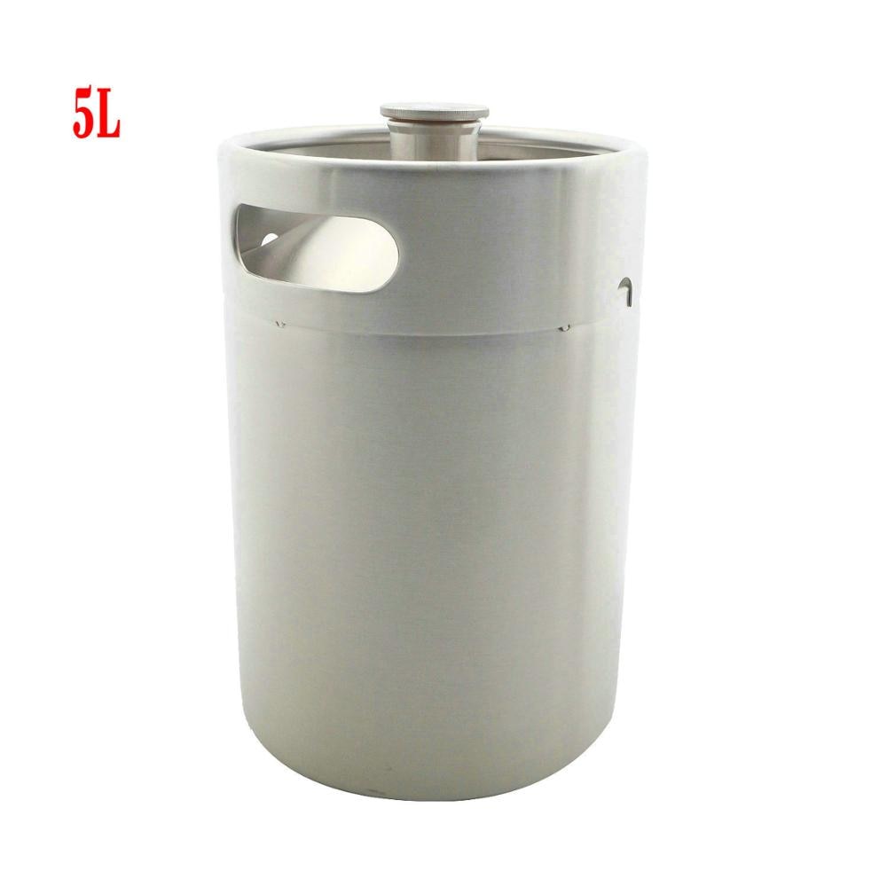 5L Homebrew Growler Mini Keg Stainless Steel Keg 170oz Beer Growler mini Beer Barrel Holds Beer Tools