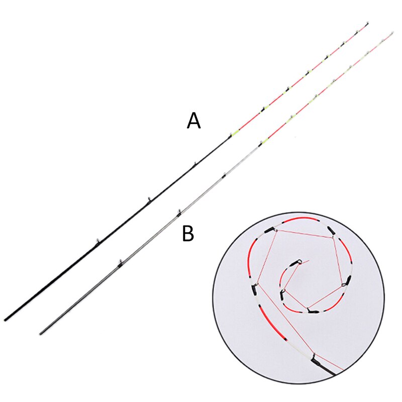 55cm Halb/voll Titan Legierung Floß Tipp tipp Reparatur Änderung Und Ersatz Von Angelrute Spitze flexibel Spitze