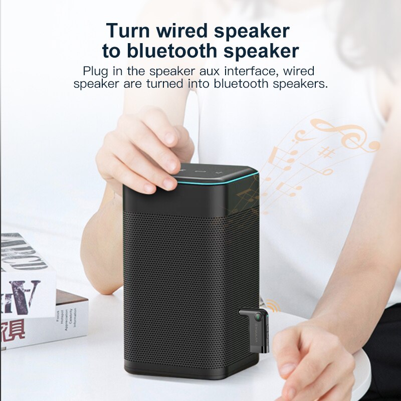 Bluetooth Receiver 5.0 AptX LL 3.5mm AUX Jack Audio Wireless Adapter for MP3 Car PC Headphones Speaker Mic Bluetooth Receptor