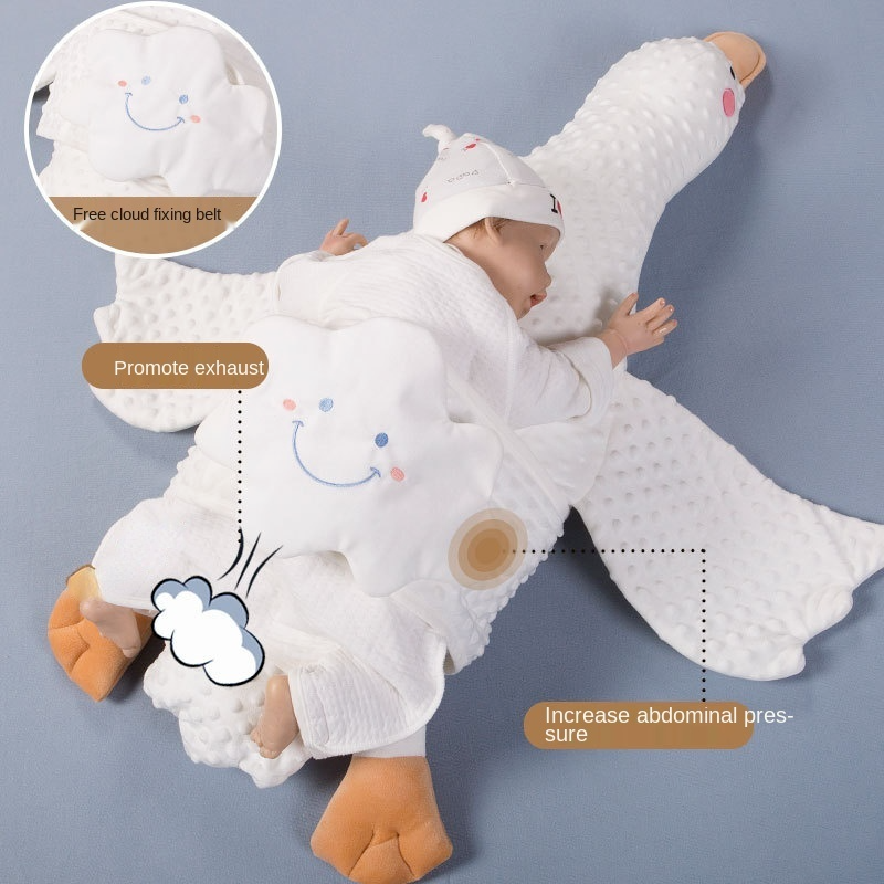 White Goose Baby Comfort Remission Infant Intestinal Colic Nursing Pillow Room Decor Exhaust Airplane grovel Throw Big