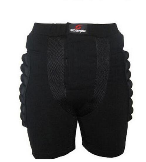 Musta suojaava lonkkapohja pehmuste suksi luistin rulla lumilauta luistelu hiihto suojavastus pehmustetut shortsit xxs-xxxl: Xs