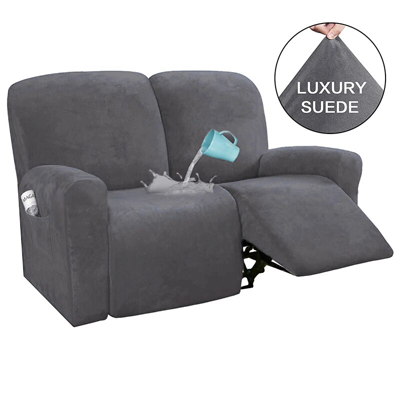 Suede Recliner Sofa Cover All-inclusive Massage Deck Lazy Boy Chair Covers Lounge Single Seat Couch Slipcover Armchair Cover: B3