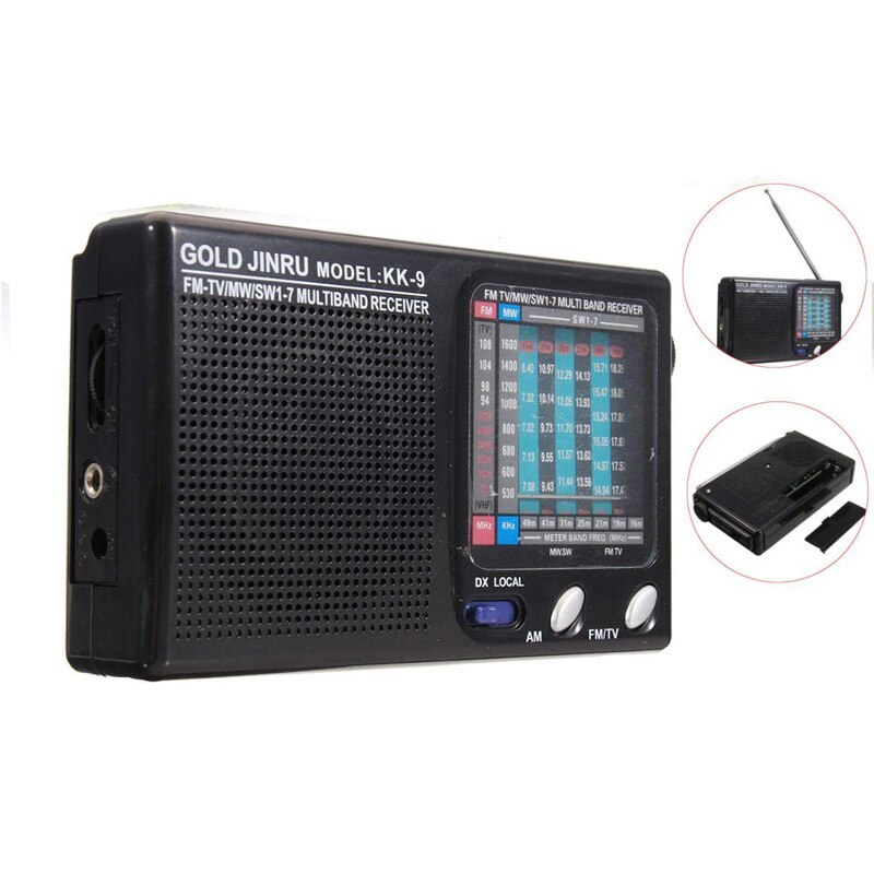 Classic Portable AM/FM 9 Bands Radio Receiver