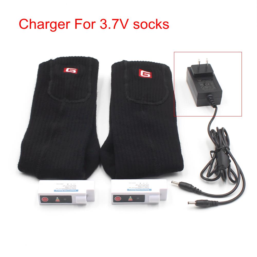 Eu/us stik batterioplader til globalt vasion li-ion batteri, opvarmede sokker/ opvarmede handsker: Til 3.7v sokker
