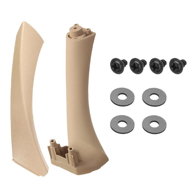 2 Pcs Rechts Links Side Inner Voordeur Panel Handvat Pull Trim + Cover Voor Bmw E90 E91 3 Serie auto Interieur Accessoires: Beige Right