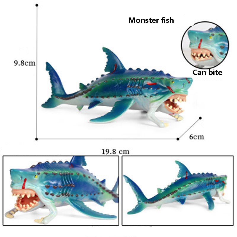 Grande vendita singola giocattoli educativi modello marino antitorico dinosauro marino pesce di Deng plesiosauro modello animale giocattoli: 16