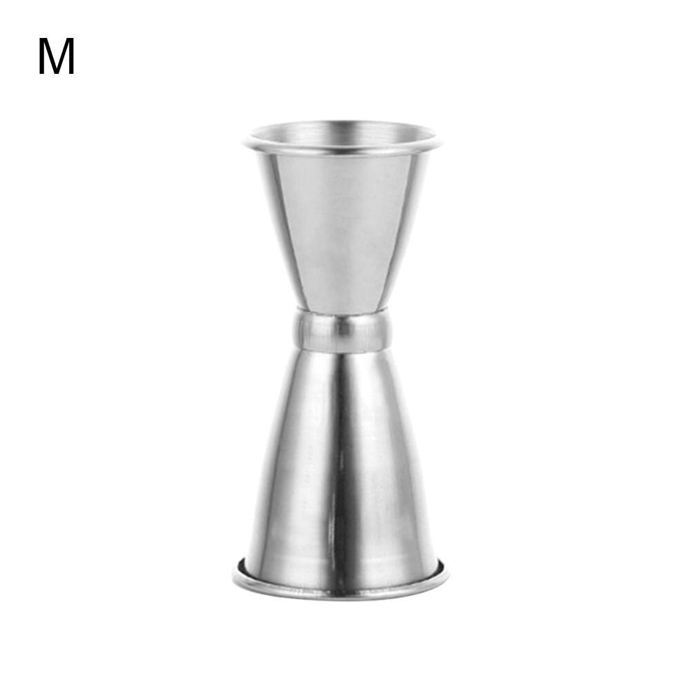 1PCS Stainless Steel Slim Double Jigger Cocktail Measuring Jigger Liquor Mearing Cup Martini for Measuring Tools Bar equipment: M
