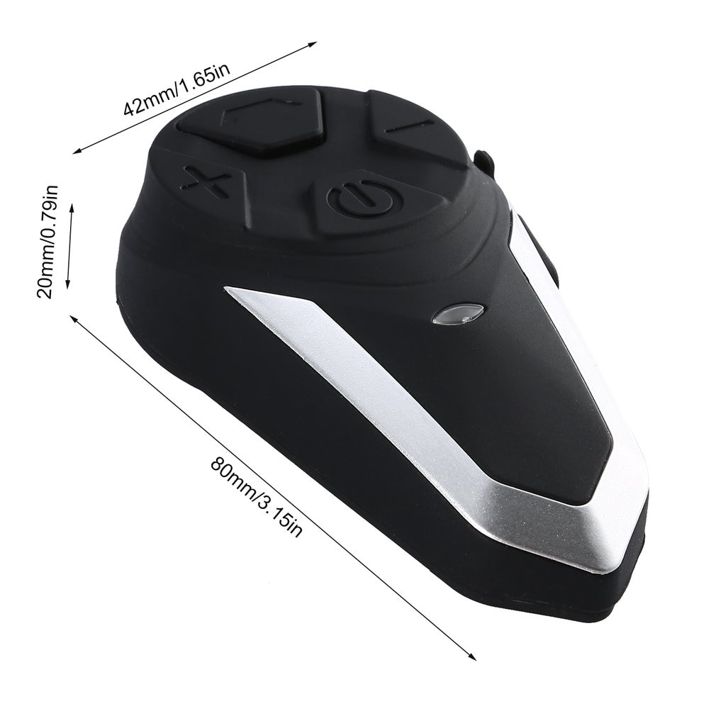 BT-S3 1000M Motorcycle Bt Interphone Motor Helm Draadloze Bluetooth Intercom Fm Headset Draagbare Mini Interphone