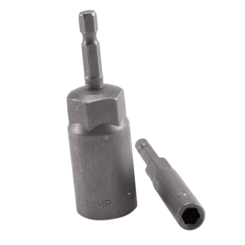 6 pièces 6mm-17mm 80mm longueur Extra profonde boulon écrou jeu de bits métrique 1/4 6.35mm hexagonale tige Impact douille adaptateur pour outils électriques