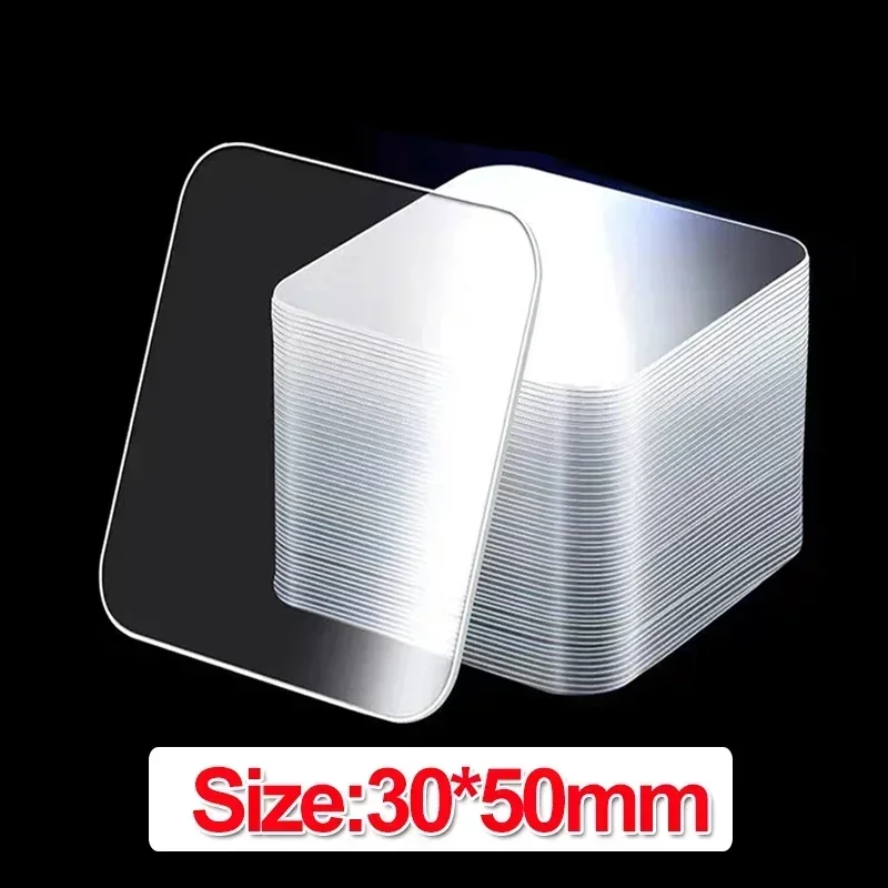 Cinta adhesiva de doble cara súper fuerte, Nano cintas transparentes reutilizables sin costuras, pegatinas de pared fijas impermeables para el hogar, parches: Translúcido / 30 meses
