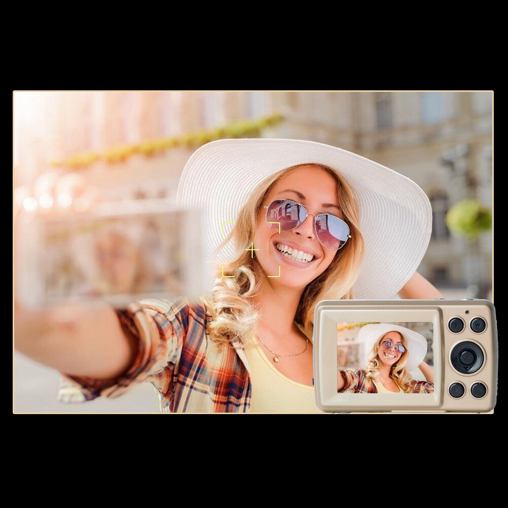 Video-opname Duurzaam Digitale Camera Mini Cam Draagbare 2.4 Inch Display Schieten Huis Dazzling Flash Binnenlandse 16MP Zoom