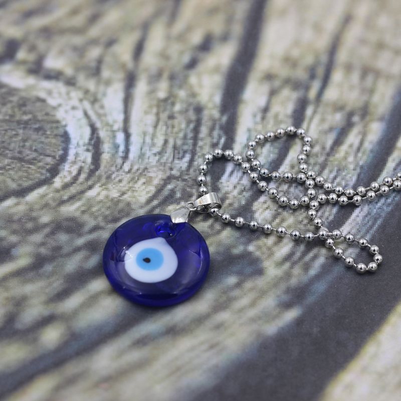 Turkish Evil Protection Amulet Eye Protection Necklace Blue Eyes Glass Lucky Charm Pendant Necklace Unisex Jewelry