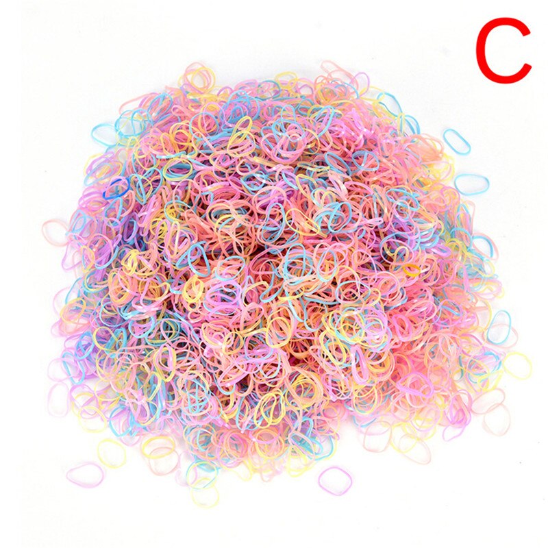 500 pièces bureau reliure corde cravates tresses tresses en caoutchouc élastique pour queue de cheval corde élastique cheveux bandeau