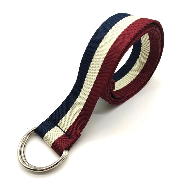 Ceinture en toile à boucle Double D unisexe, lettre punk style pour adolescent, large et longue sangle de taille, pantalon en jean pour adulte: 02-BIG