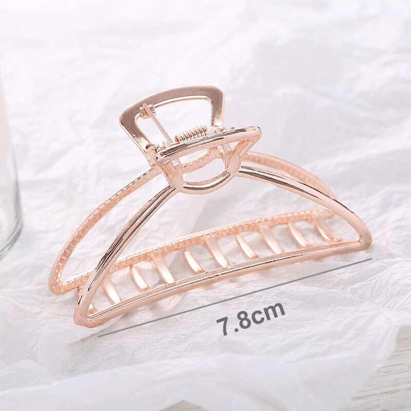 Alloy Geometric Hair Clips Women Girls Claw Clip Hair Claws Hair Clamps Claw Clips Hairpins Barrette Crab Hair Accessories: B3