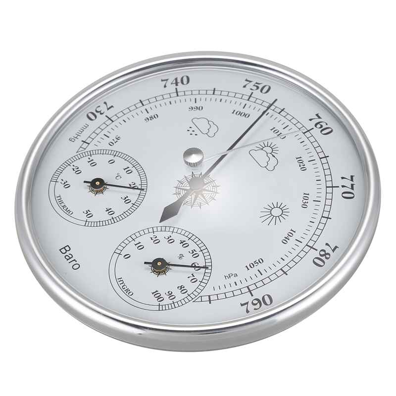 Wall Mounted Household Thermometer Hygrometer High Accuracy Pressure Gauge Air Weather Instrument Barometer