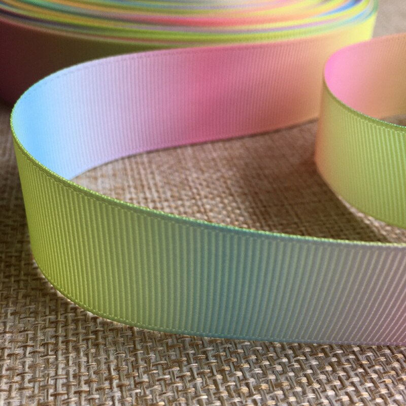 10Yards Dubbelzijdig Regenboog Kant Lint Voor Cadeaupapier Materiaal Diy Handgemaakte Bruiloft Woondecoratie Accessoires