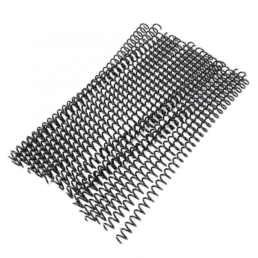 20 st 30- håls lösa blad bindande ring fjäder spiral ringar för  a4 papper: Svart 11mm