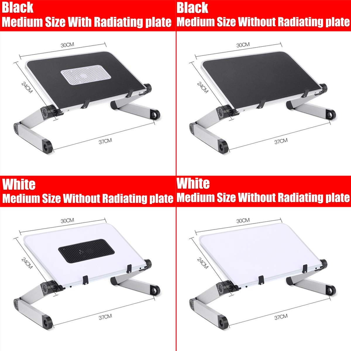 Verstelbare Aluminium Laptop Bureau Ergonomische Draagbare Tv Bed Lapdesk Lade Pc Tafel Stand Notebook Tafel Desk Stand