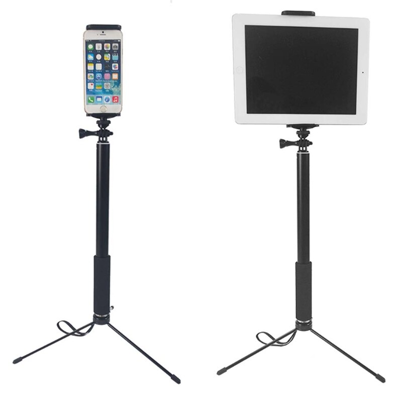 1.5m/2m laajennettavaa selfie stick -jalustajalkaa iphone ipad dslr android goprolle