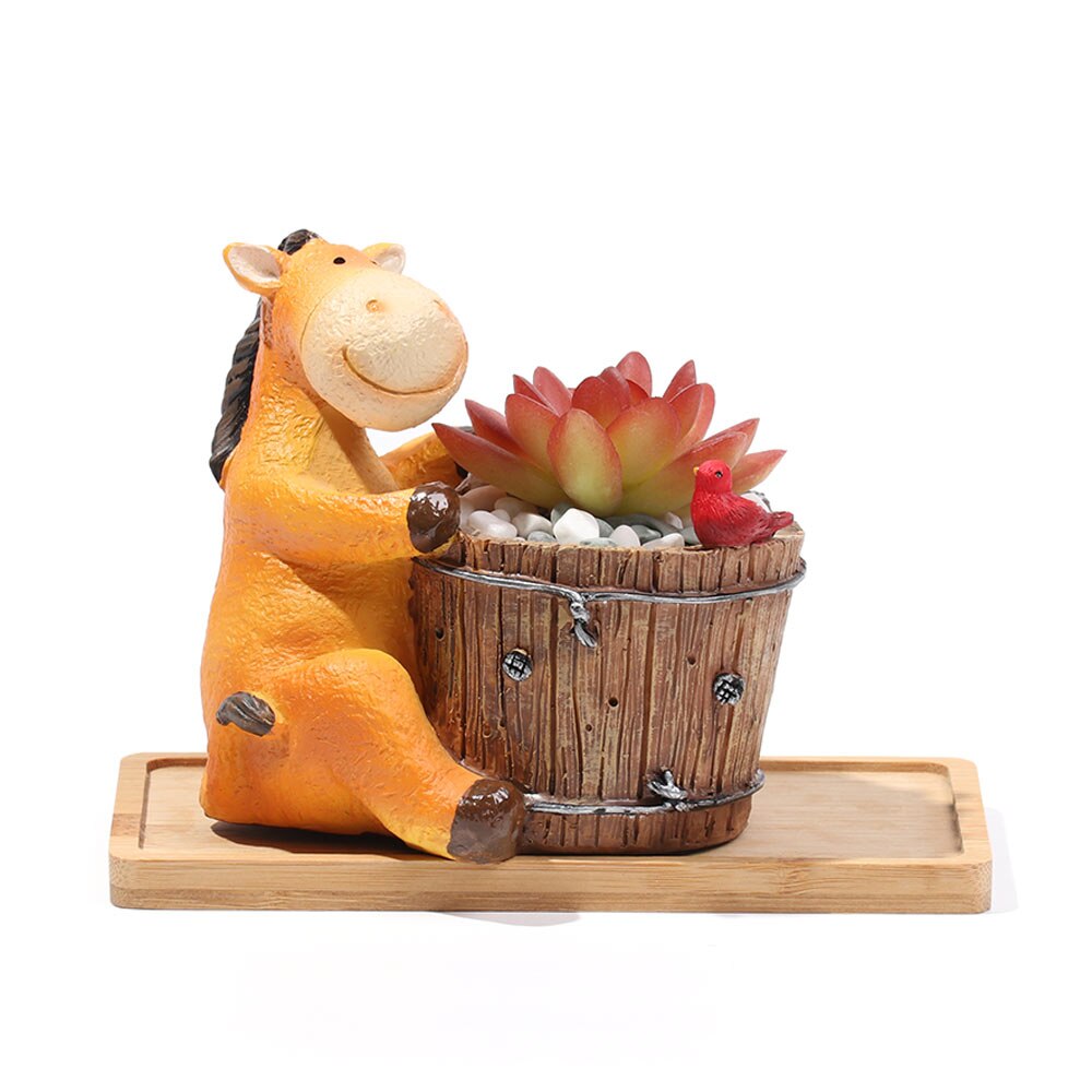 Simple Multi-style Planters Pot Bamboo Tray Stander Hexagon Rectangle Round Square Flowerpot Base Gardening Supplies Home Decor